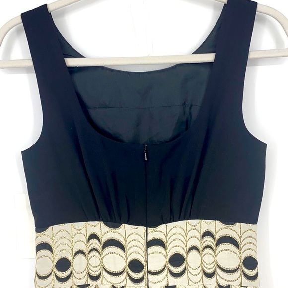 Trina Turk Sleeveless Black Metallic Dress SZ 2 - Picture 3 of 9